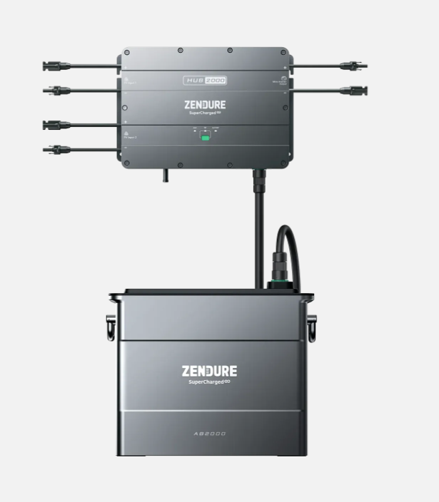 Zendure SolarFlow PV-Hub 2000 + 1x Zusatzbatterie Speicher 1920Wh (AB2000)