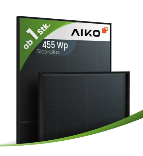 Aiko 455Wp A-MAH54Db N-Type ABC Neostar 2S+ Gen. 2 Glas-Glas Fullblack