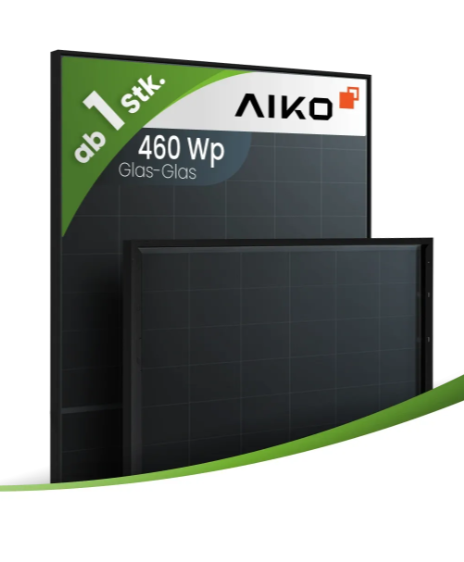 Aiko 460Wp A-MAH54Db N-Type ABC Neostar 2S+ Gen. 2 Glas-Glas Fullblack