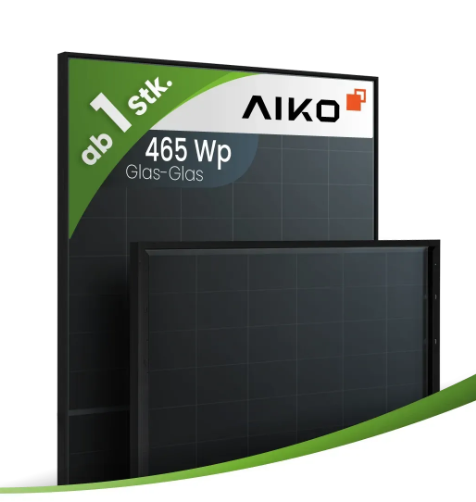 Aiko 465Wp A-MAH54Db N-Type ABC Neostar 2S+ Gen. 2 Glas-Glas Fullblack