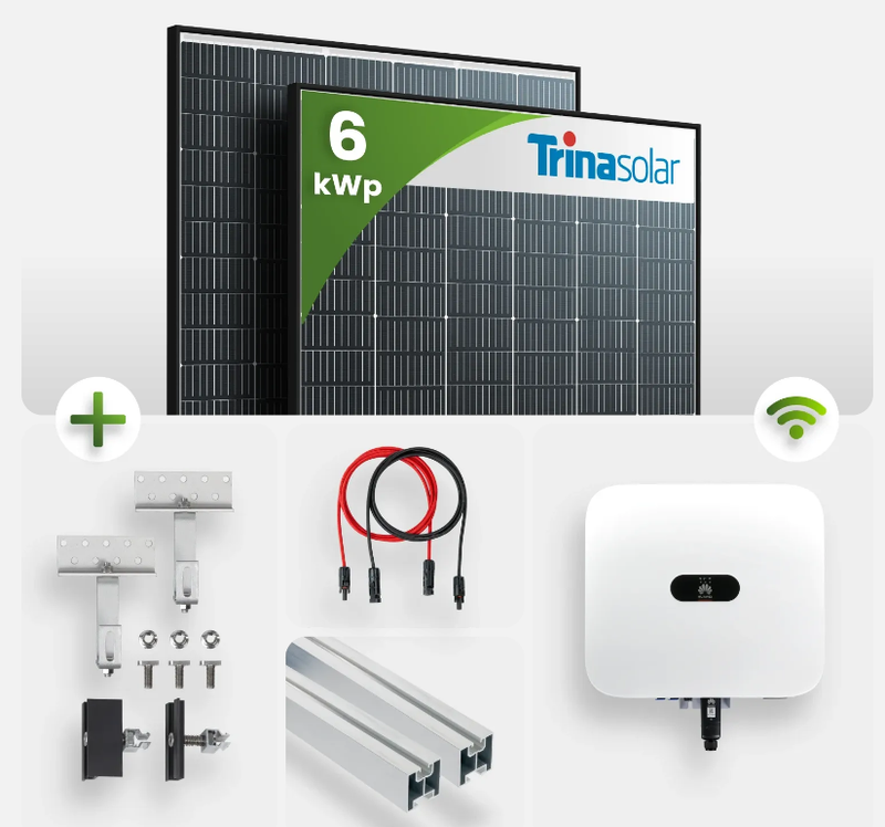 6 kWp PV-Anlage 14x Trina 440Wp Glas-Glas Black Frame