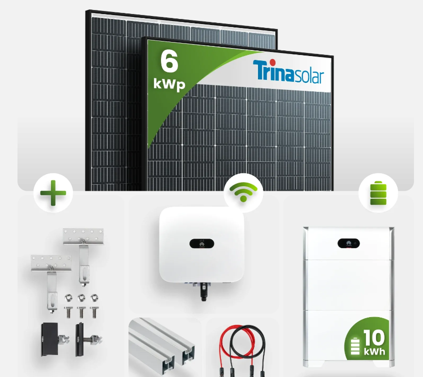 6 kWp PV-Anlage mit 10kW Speicher