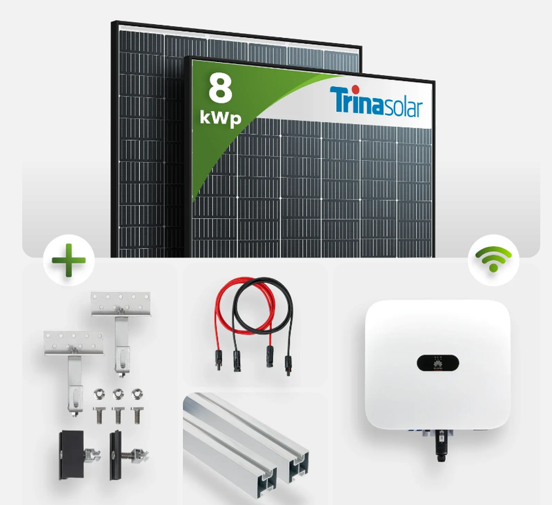 8 kWp PV-Anlage 19x Trina 440Wp Black Frame