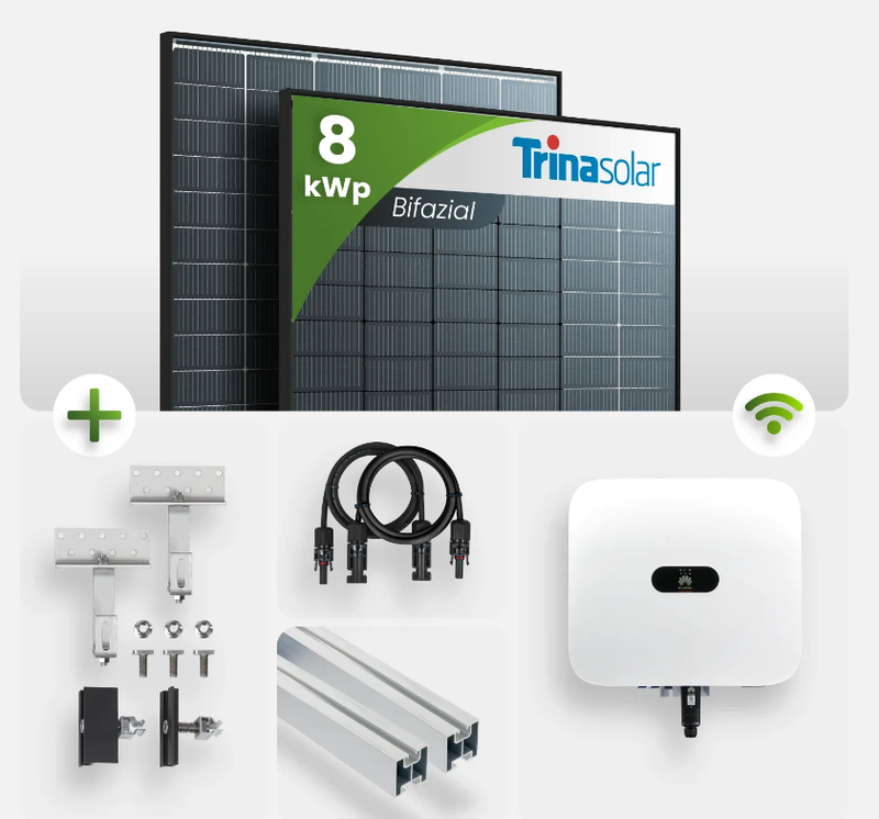 8 kWp PV-Anlage 19x Trina 430Wp Black Frame