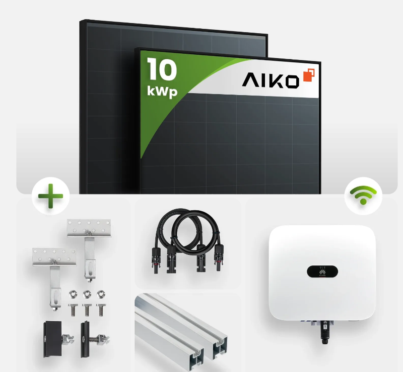 10 kWp PV-Anlage 24x Aiko Gen.2 445Wp ABC N-Type Fullblack