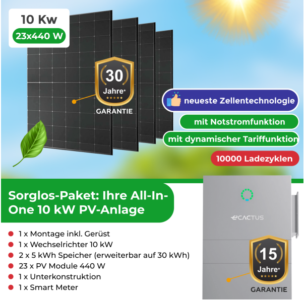 AIO PV Anlage 10 kW inkl. Montage