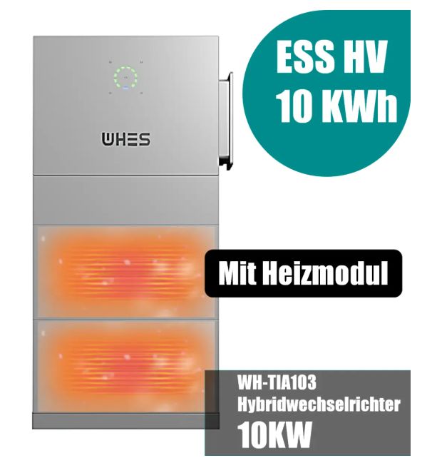 WHES PowerPod Agave-TH dreiphasiges Hochspannungs-Hybrid-All-in-One-BESS 10KW/10KWh mit Heizmodud