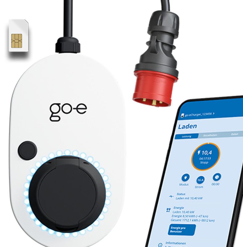 go-e Charger Gemini flex 2.0 22 kW mit integrierter SIM-Karte