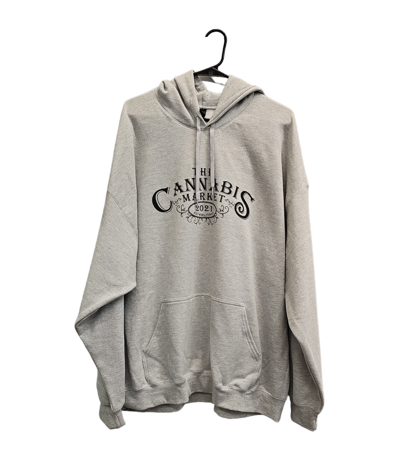 The Cannabis Market Grey Hoodie XL