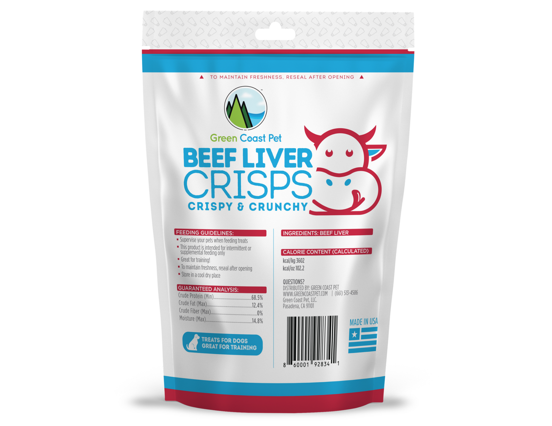 Beef Liver Crisps- 4oz