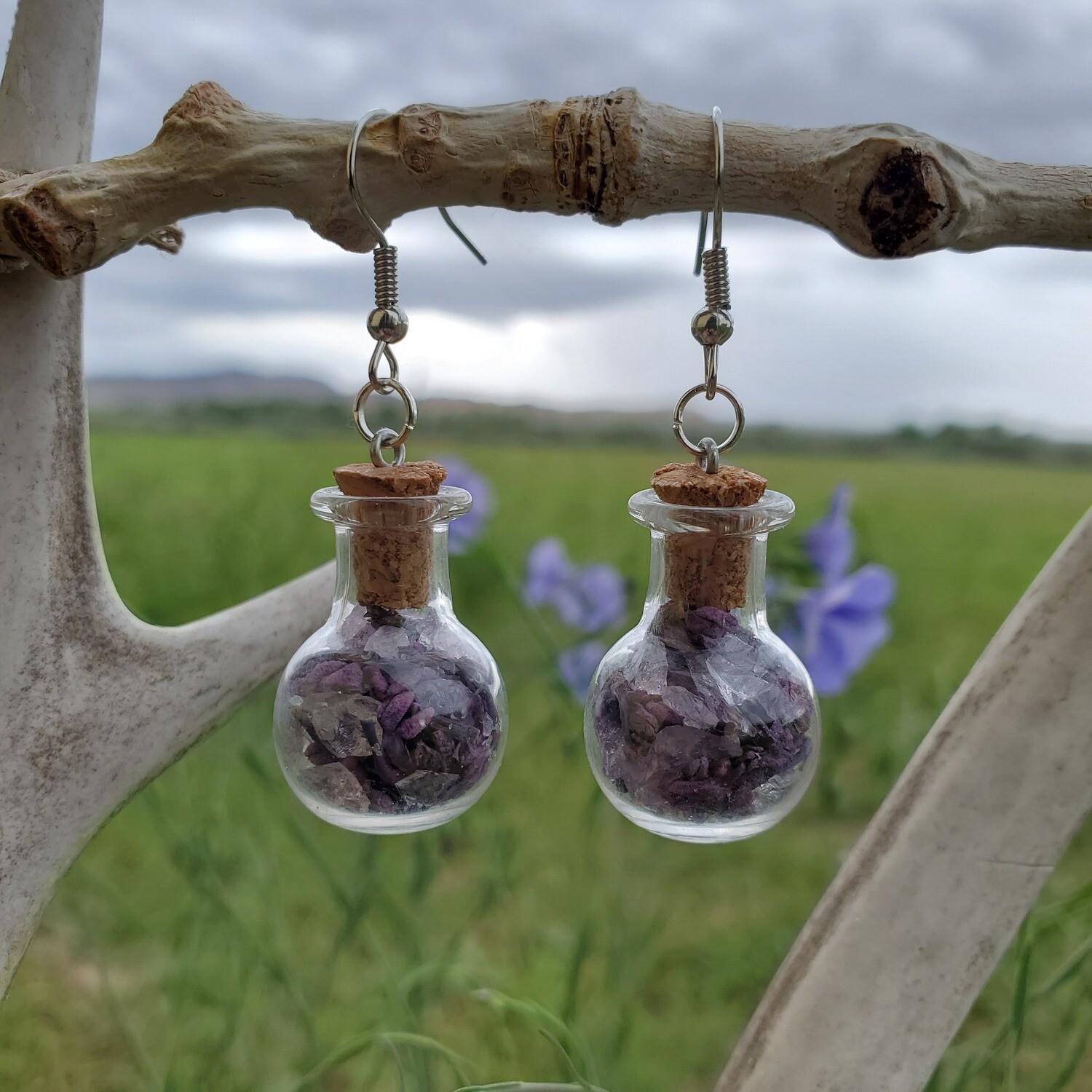 Amethyst & Lilac Earrings