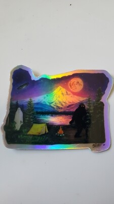 "paranORmal" - holographic stickers