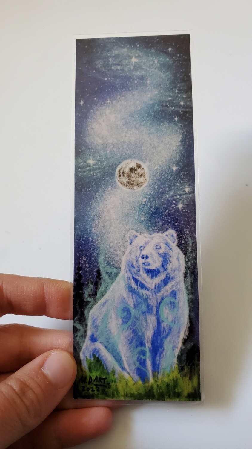 Laminated Bear Bookmark