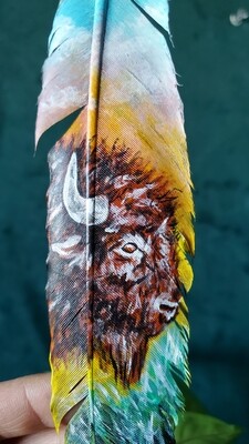 Hanging Bison Feather 4