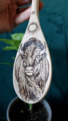 Hanging Bison Decorative Spoon