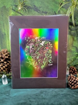 &quot;Heart of the Forest&quot; - Holographic, Matted