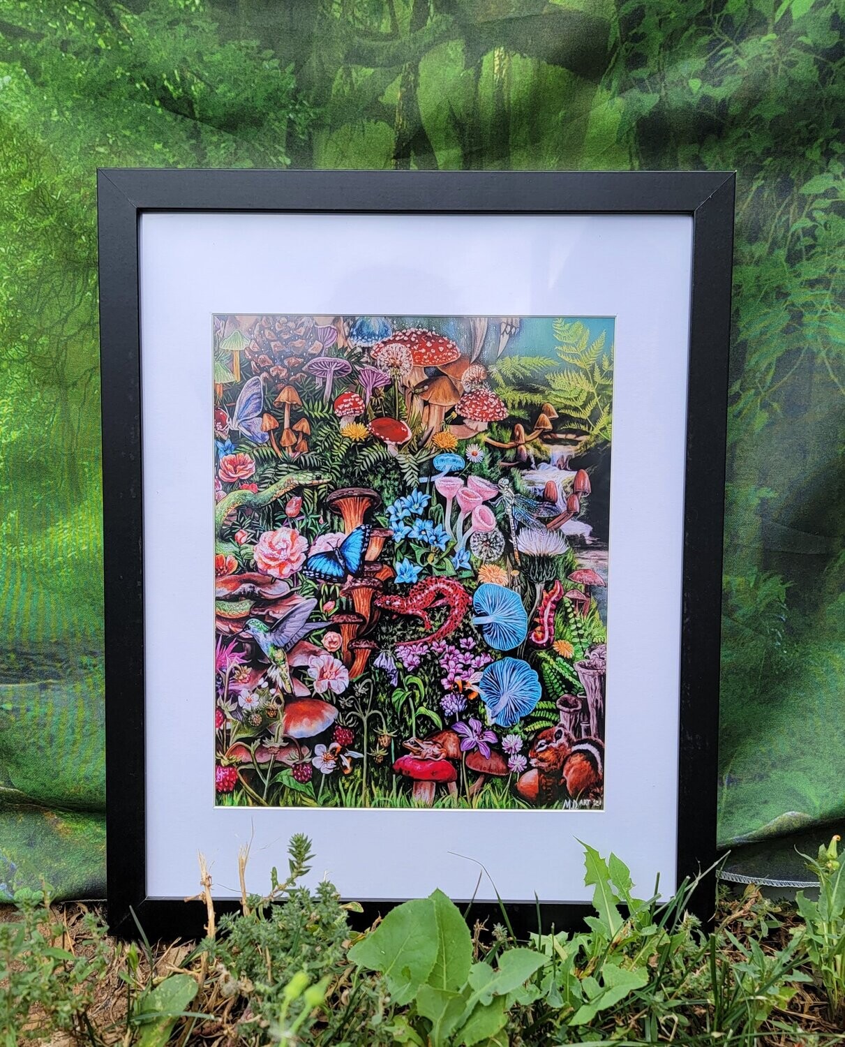 &quot;Reclamation (detail)&quot; 11x14 matted frame