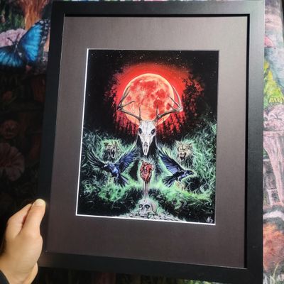 Samhain 11x14 matted frame