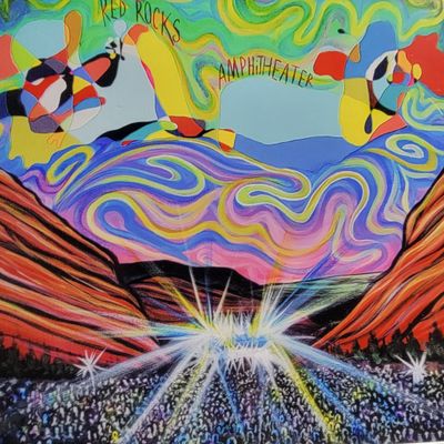 Red Rocks 11x14 matted frame