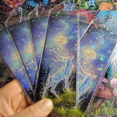 Elk Holographic Sparkle Bookmark