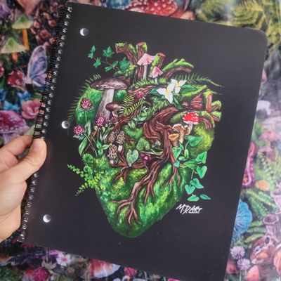 &quot;Heart of the Forest&quot; college rule notebook