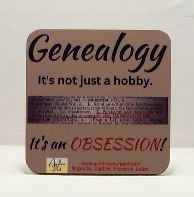 Genealogy Obsession Coaster
