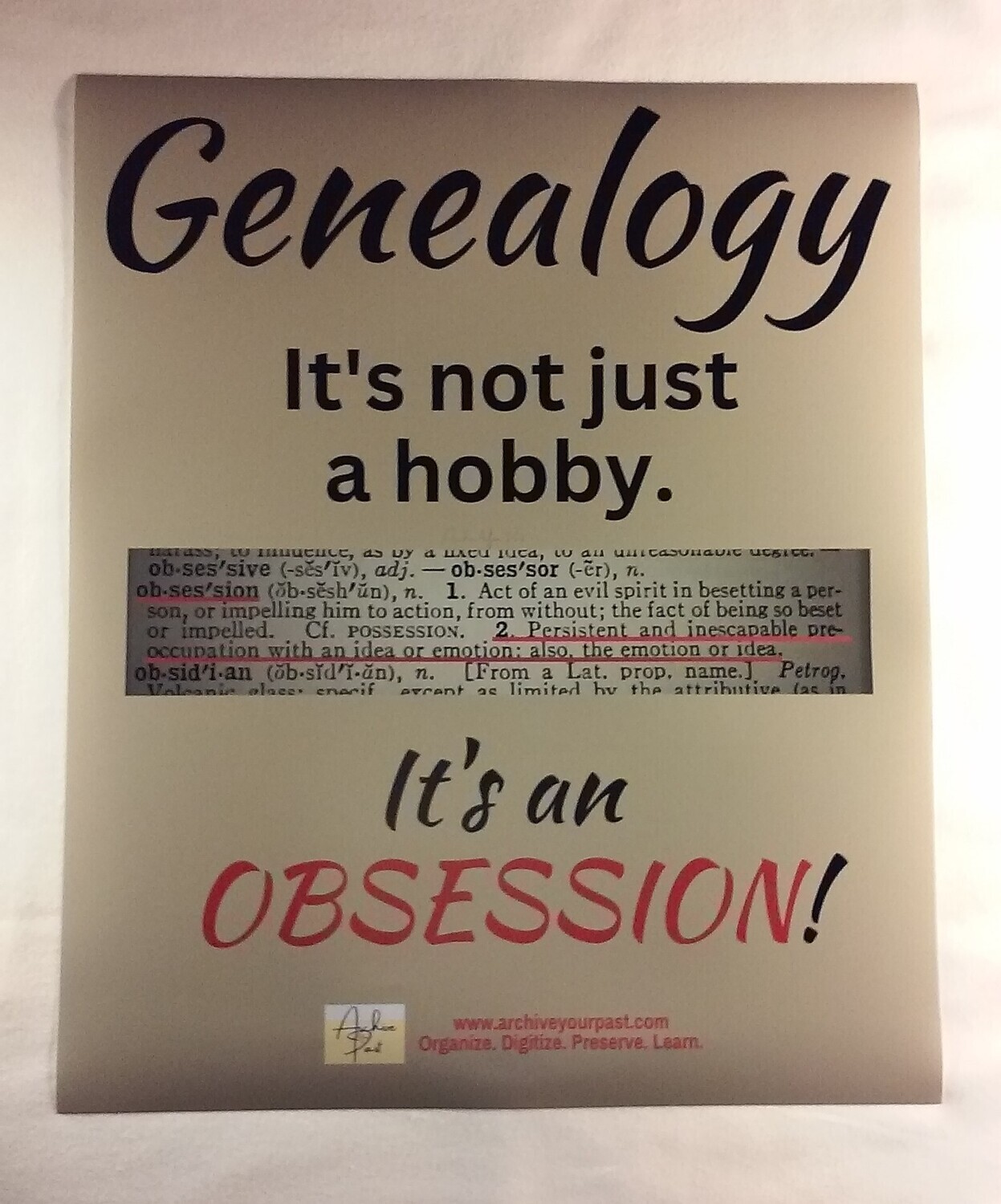 Genealogy Obsession Poster