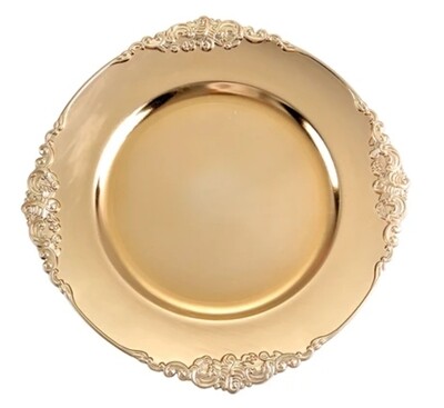 Gold Baroque Charger