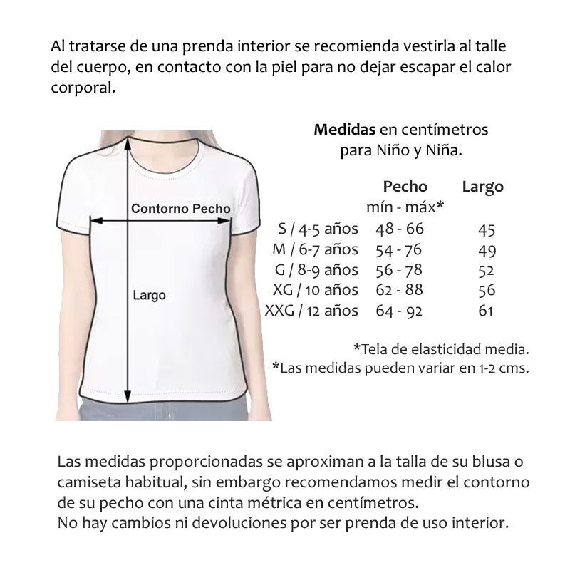 Camiseta Térmica Niño Camiseta Térmica Niño