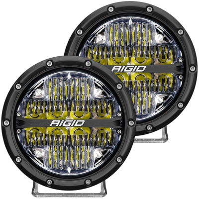 RIGID 360-SERIES 6&quot; LED OE OFF-ROAD FOG LIGHT DRIVE BEAM WHITE BACKLIGHT| PAIR