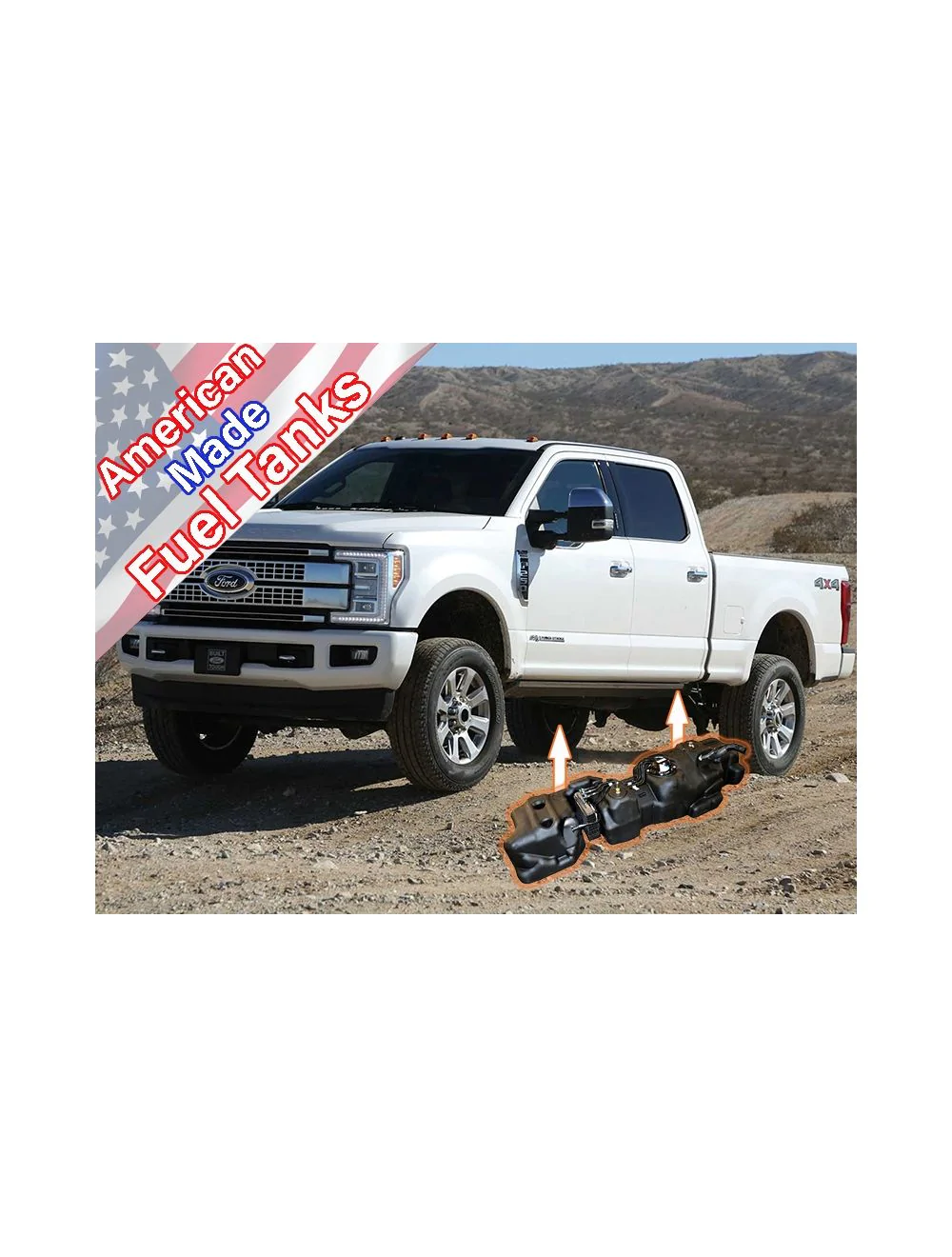 TITAN LONG RANGE FUEL TANK FORD F250/ F350 SUPER DUTY SHORT BED