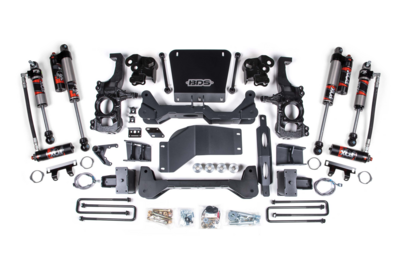 BDS 5" Lift Kit for 2020+ Chevy Silverado 2500 with Front and Rear Fox 2.5" RR PES DSC