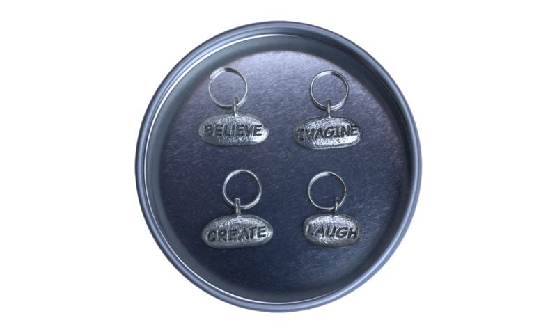 HiyaHiya Phrase Pewter Stitch Marker Set