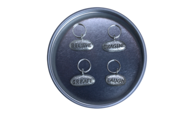 HiyaHiya Phrase Pewter Stitch Marker Set