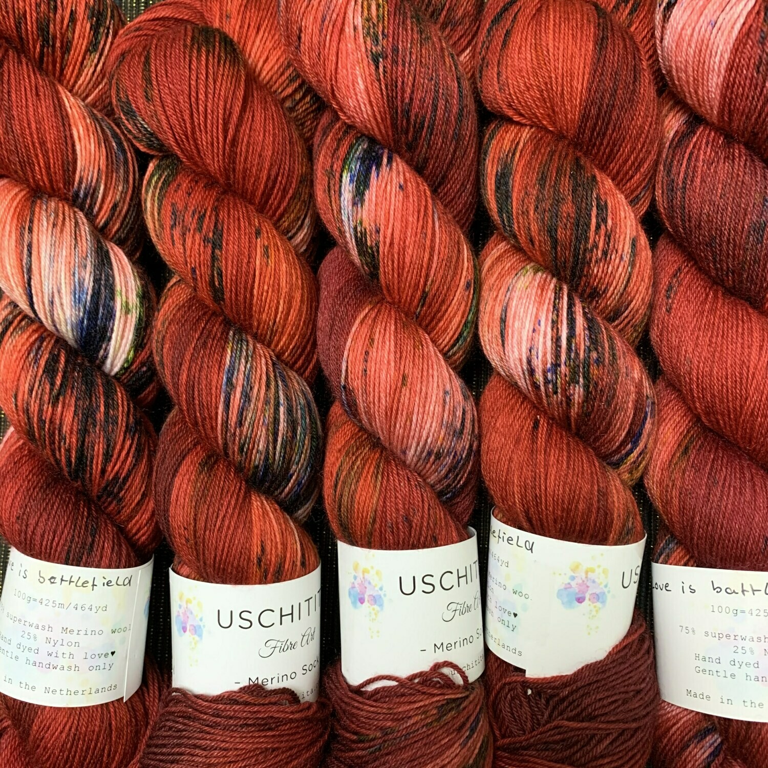 Uschitita Sock Yarn Love is battlefield