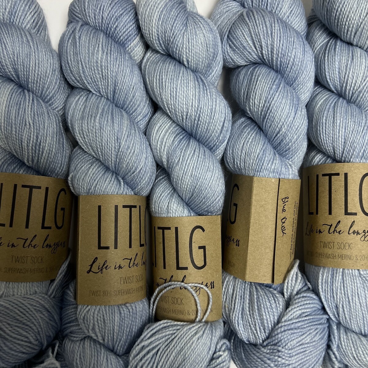 LITLG twist sock yarn Blue dusk