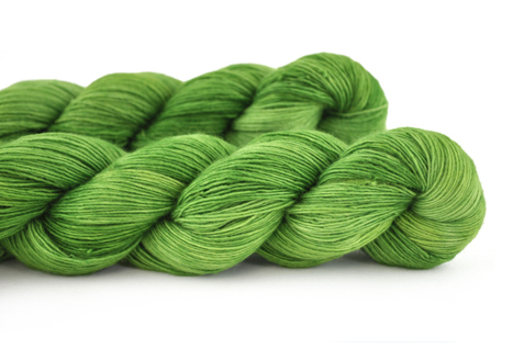 Malabrigo Hand dye Lace Yarn Saphire Green #4