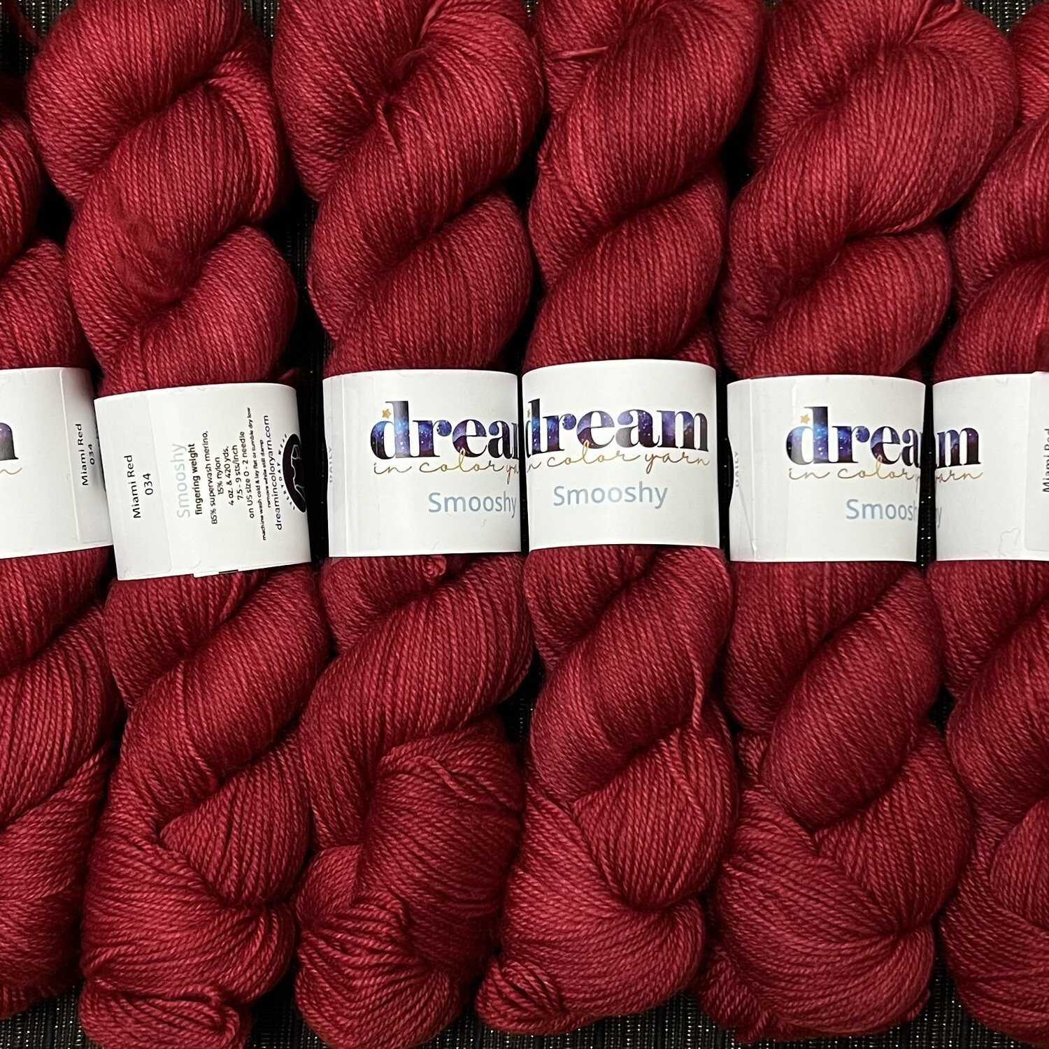 Dream in Color  Yarn  Smooshy Sock Miami Red