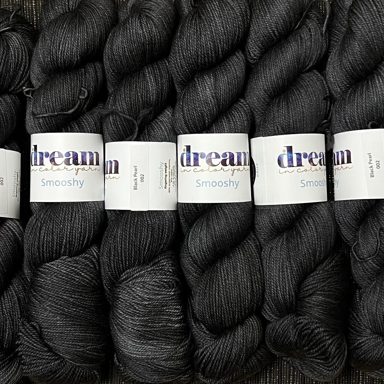 Dream in Color  Yarn  Smooshy Sock Black Pearl