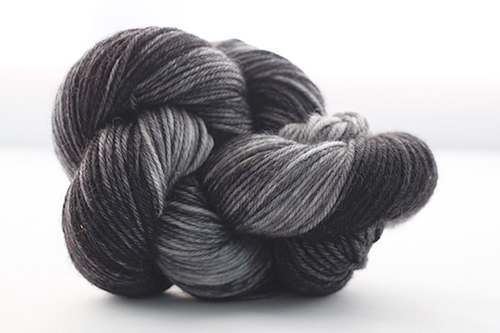 Dream in Color Smooshy Cashmere Blend Sock VCk002 Kettle dyed Black Pearl