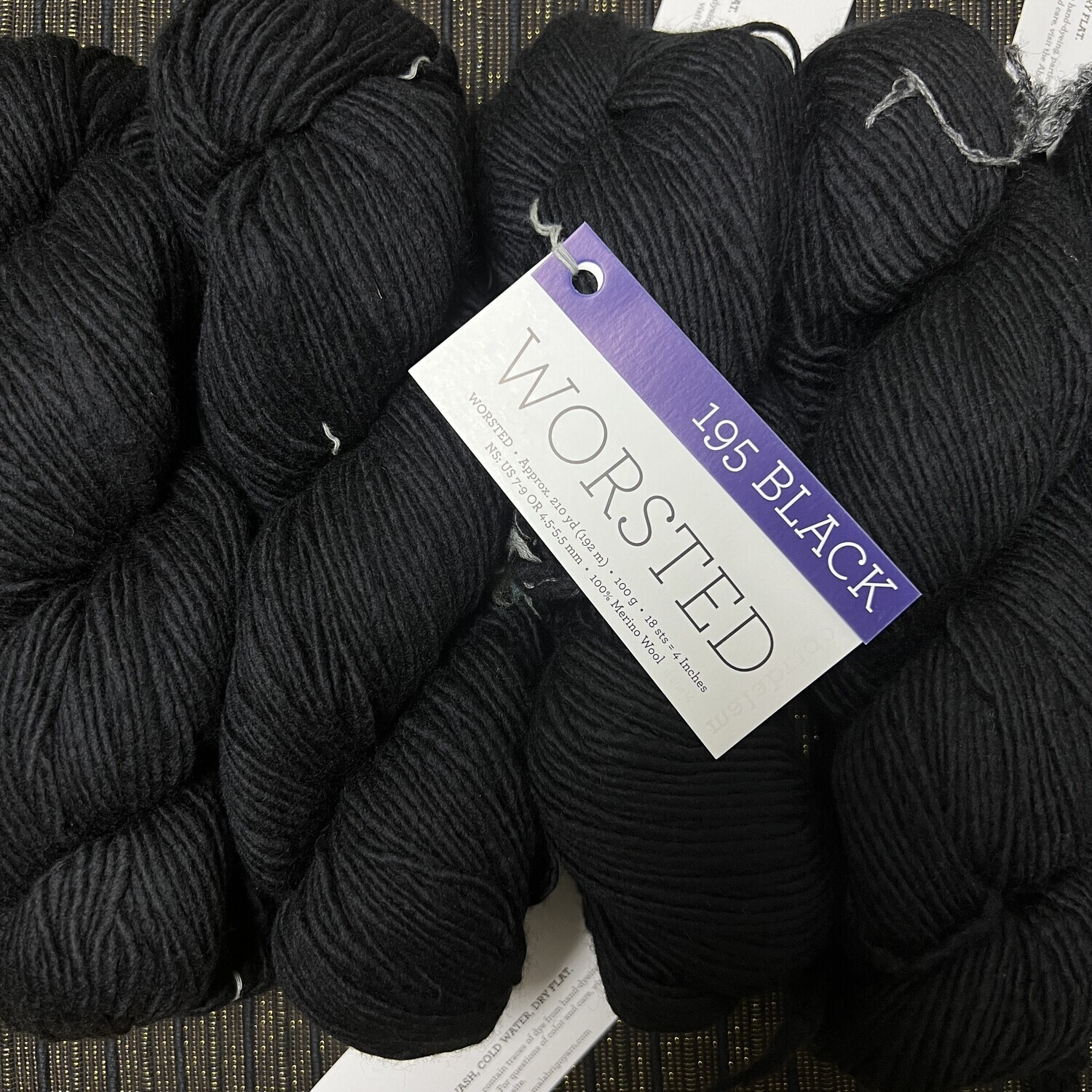 Malabrigo Worsted 195 Black