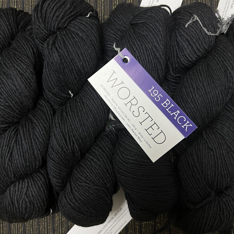 Malabrigo Worsted 195 Black