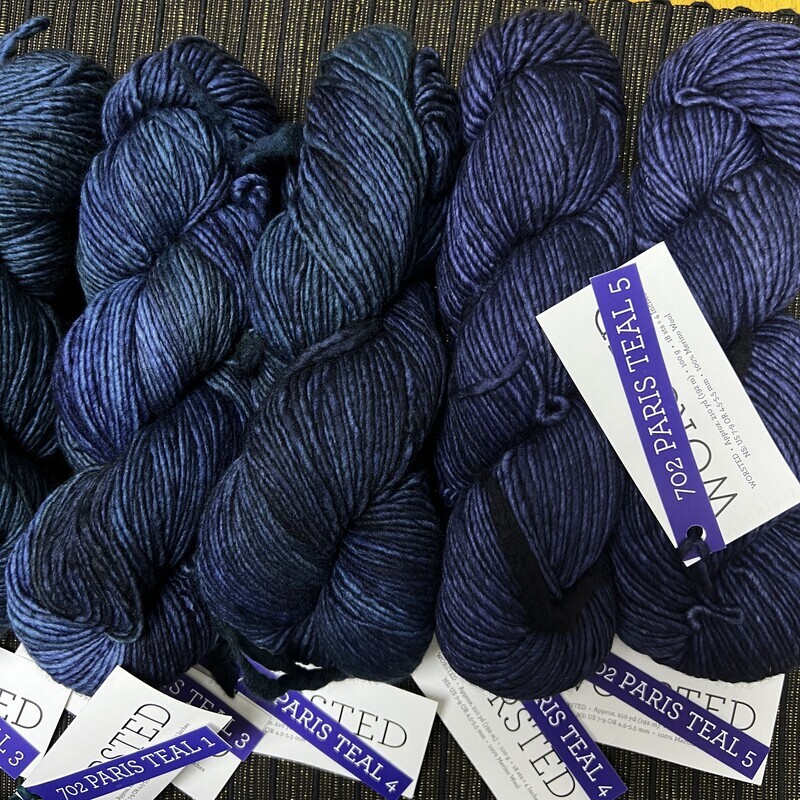 Malabrigo Worsted 702 Paris Teal 5