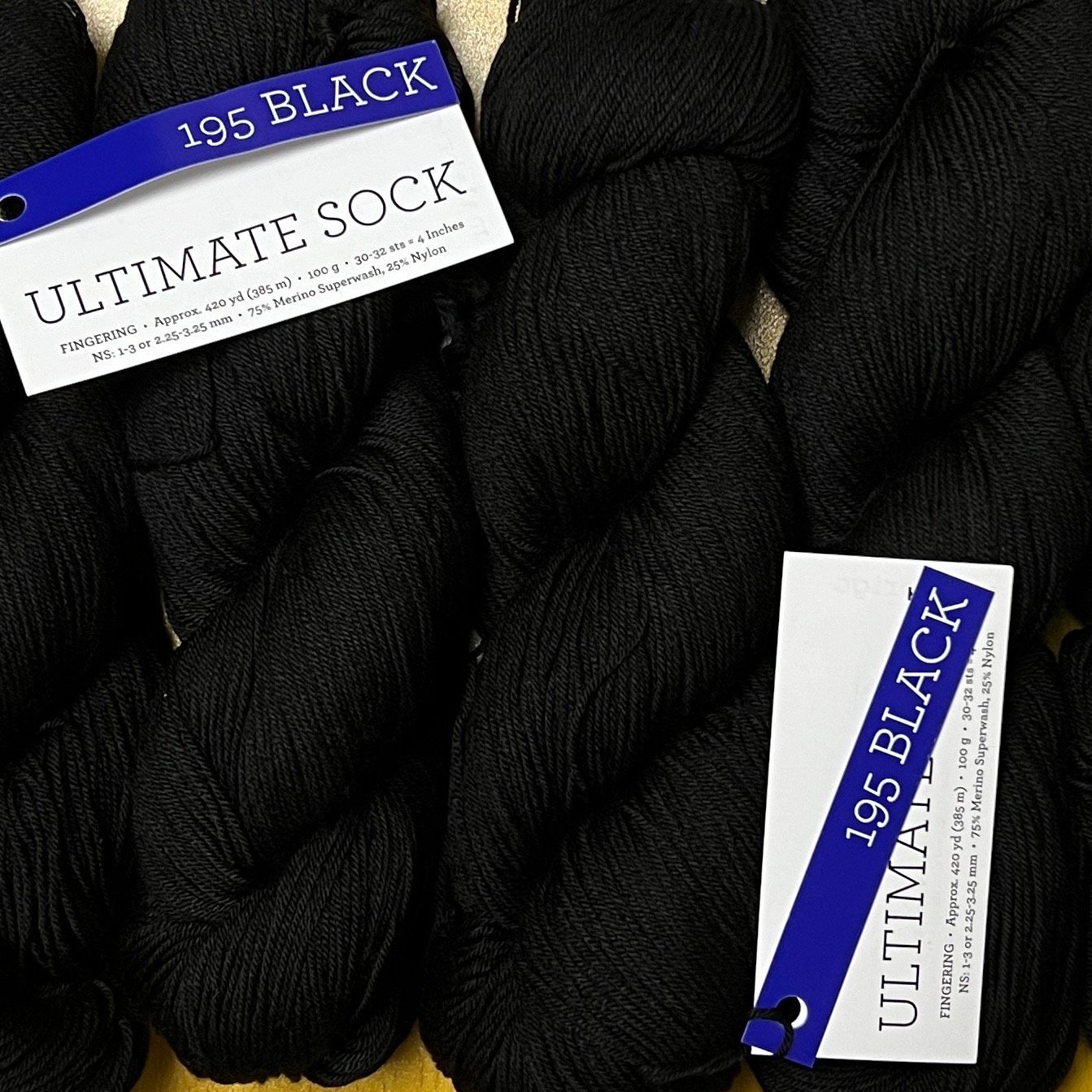 Malabrigo Ultimate Sock 195 Black