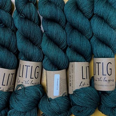 LITLG fine sock yarn Emerald Eve