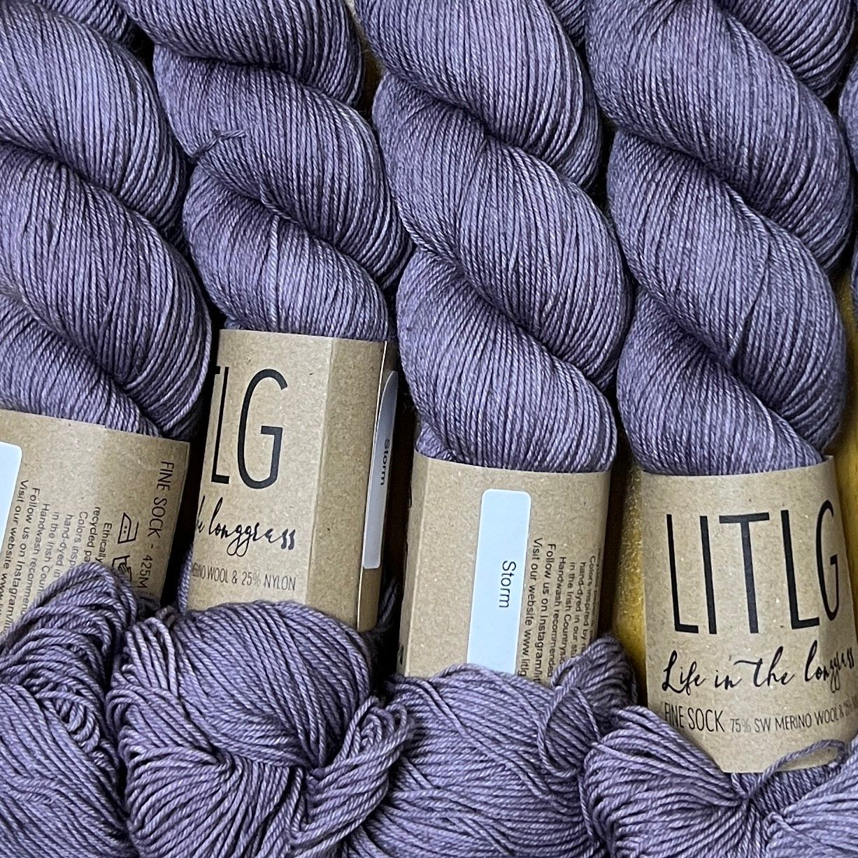 LITLG fine sock yarn Storm