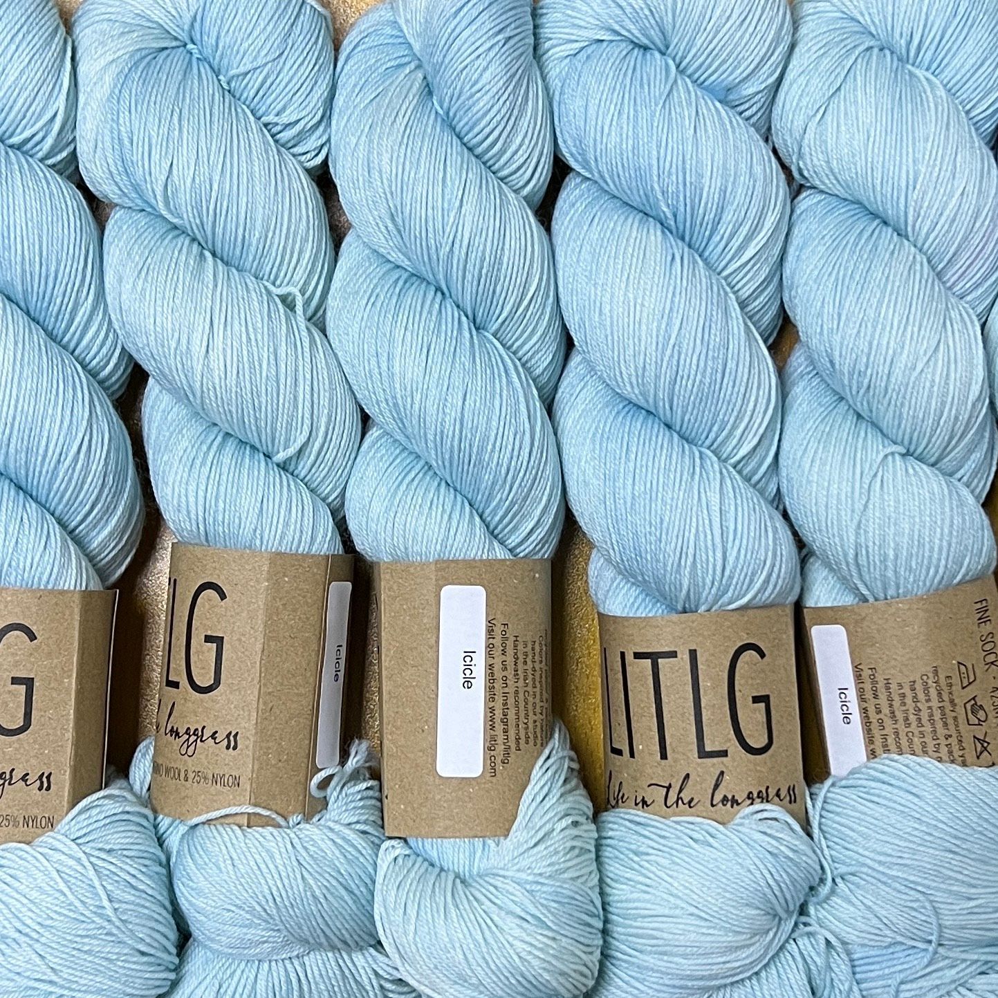 LITLG fine sock yarn Icicle