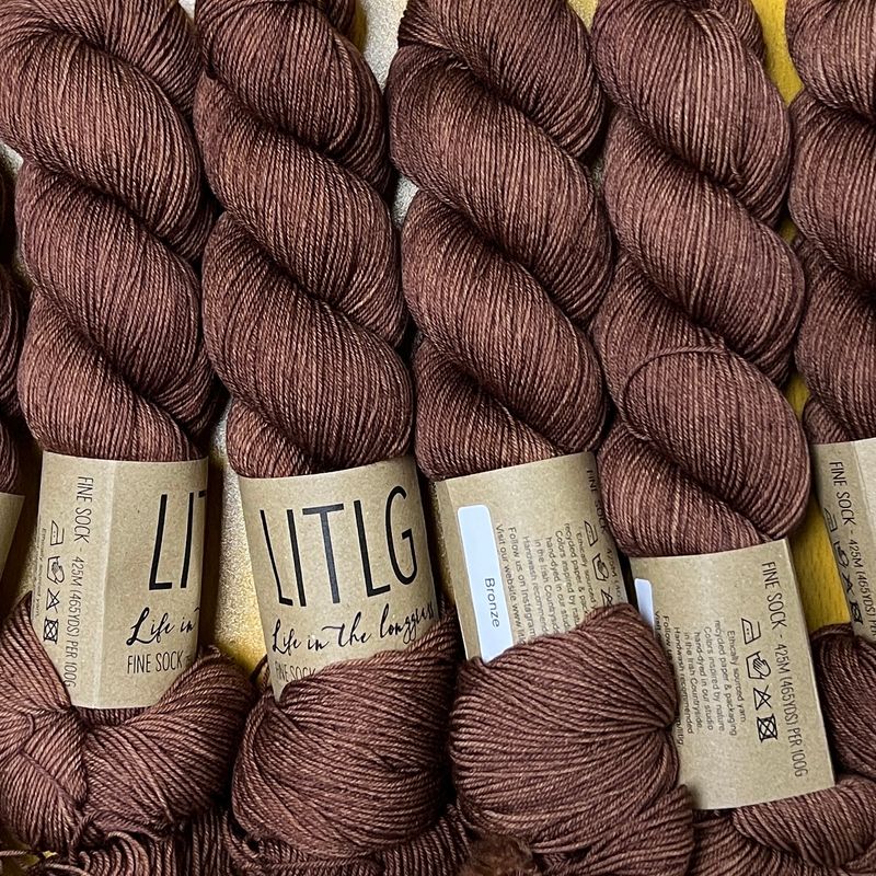 LITLG fine sock yarn Bronze
