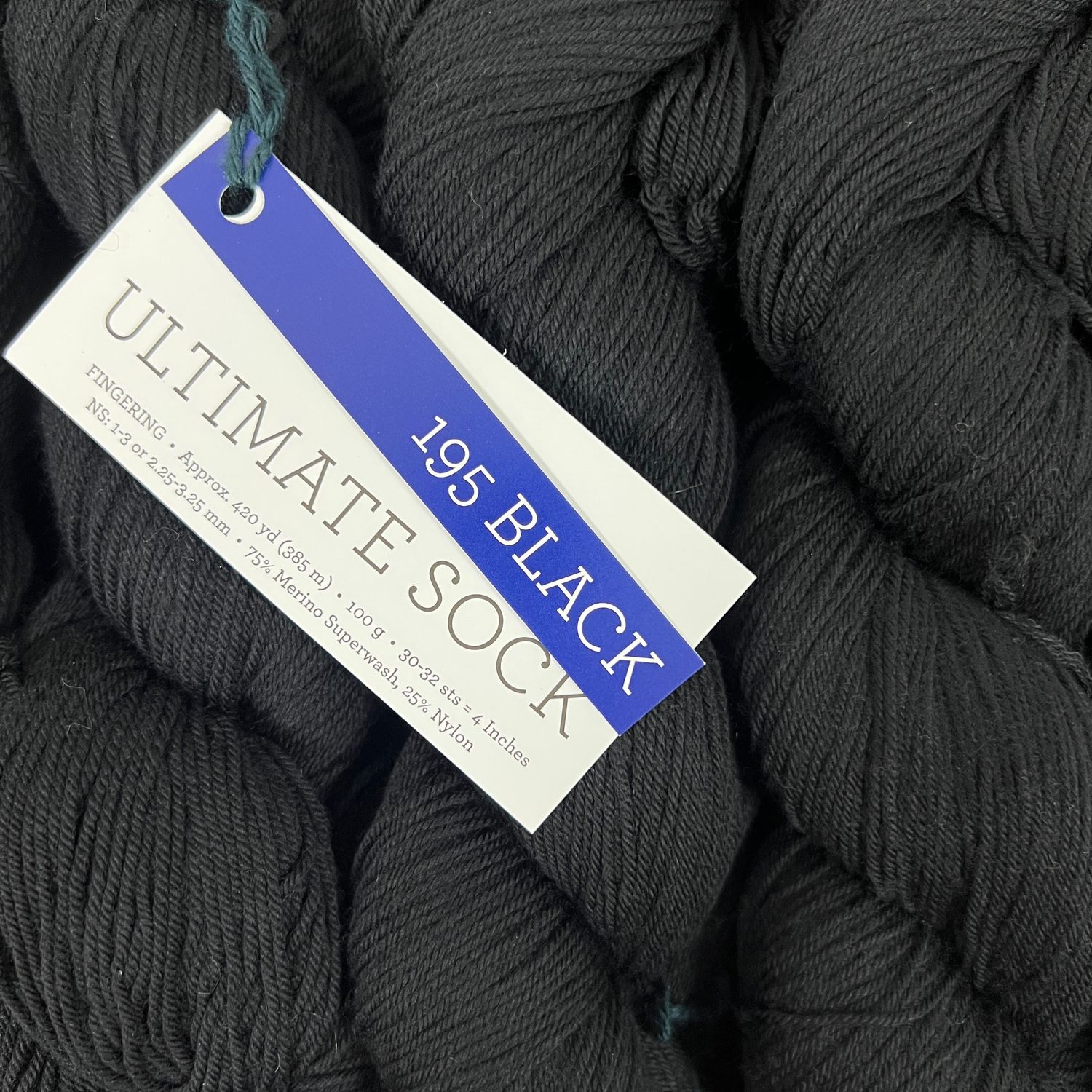 Malabrigo Ultimate Sock 195 Black