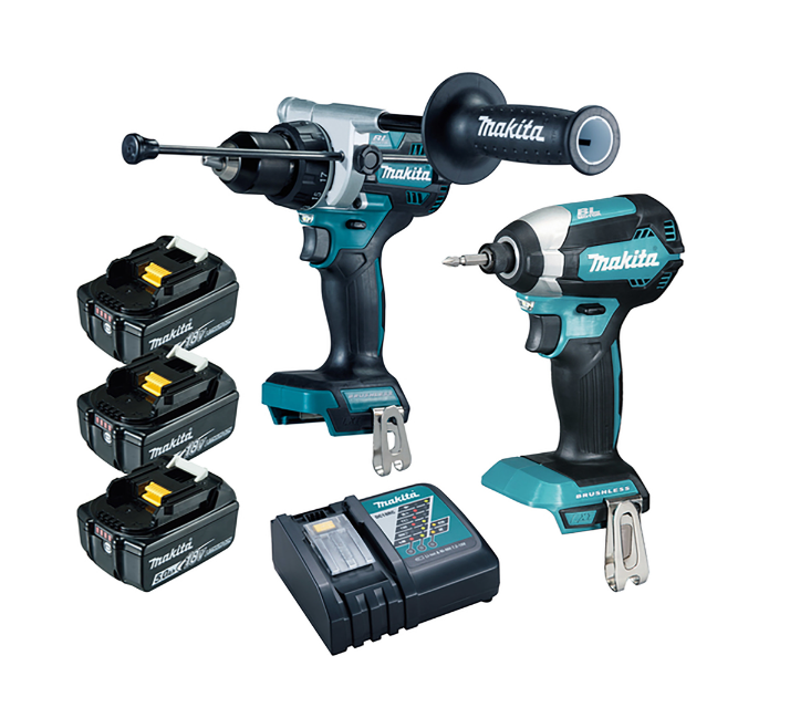 Makita - Combo kit LXT Dhp486+Dtd153+Bl1850Bx3+Dc18Rc Makita - Combo kit LXT Dhp486+Dtd153+Bl1850Bx3+Dc18Rc